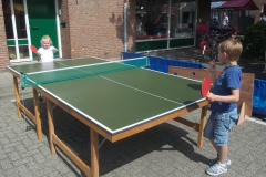 Tafeltennisvereniging Smash op braderie in Monster 2015