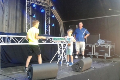 Tafeltennisvereniging Smash op braderie in Monster 2015