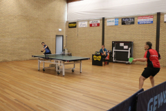 Kwart finale: Mark Janssen en Emanuel Martin Fereira. Teller: Dick Voois