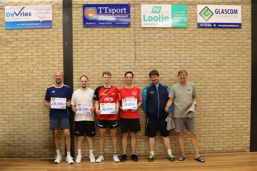 Nermin Smajic, Emanuel Martins Ferreira, Milo de Boer, Arnoud Meijer, Kelvin Heemstra en Dick Voois.